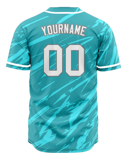 Custom Dark Blue Scratches Baseball Jersey