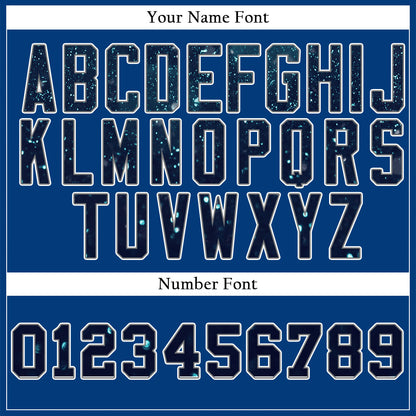 Custom Dark Blue Starry Sky Baseball Jersey