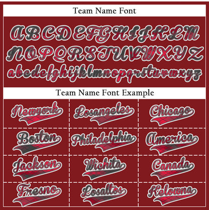 Custom Diamond Lattice Red Baseball Jersey