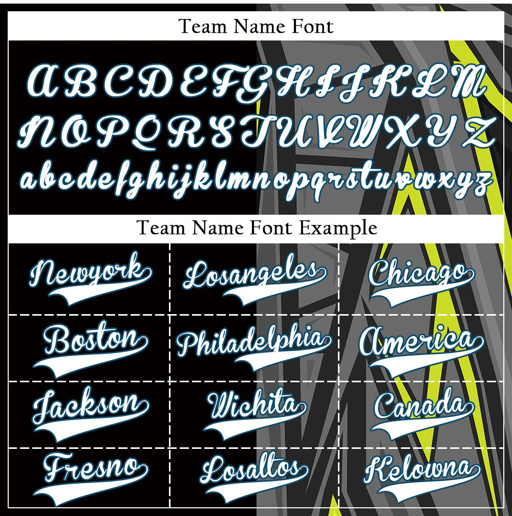 Custom Fluorescent Green Gray Lines Half Baseball Jersey