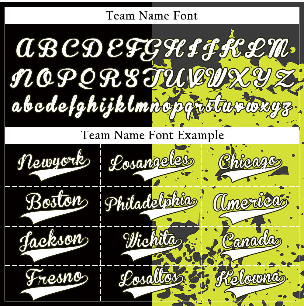 Custom Fluorescent Green Scratches Half Baseball Jersey
