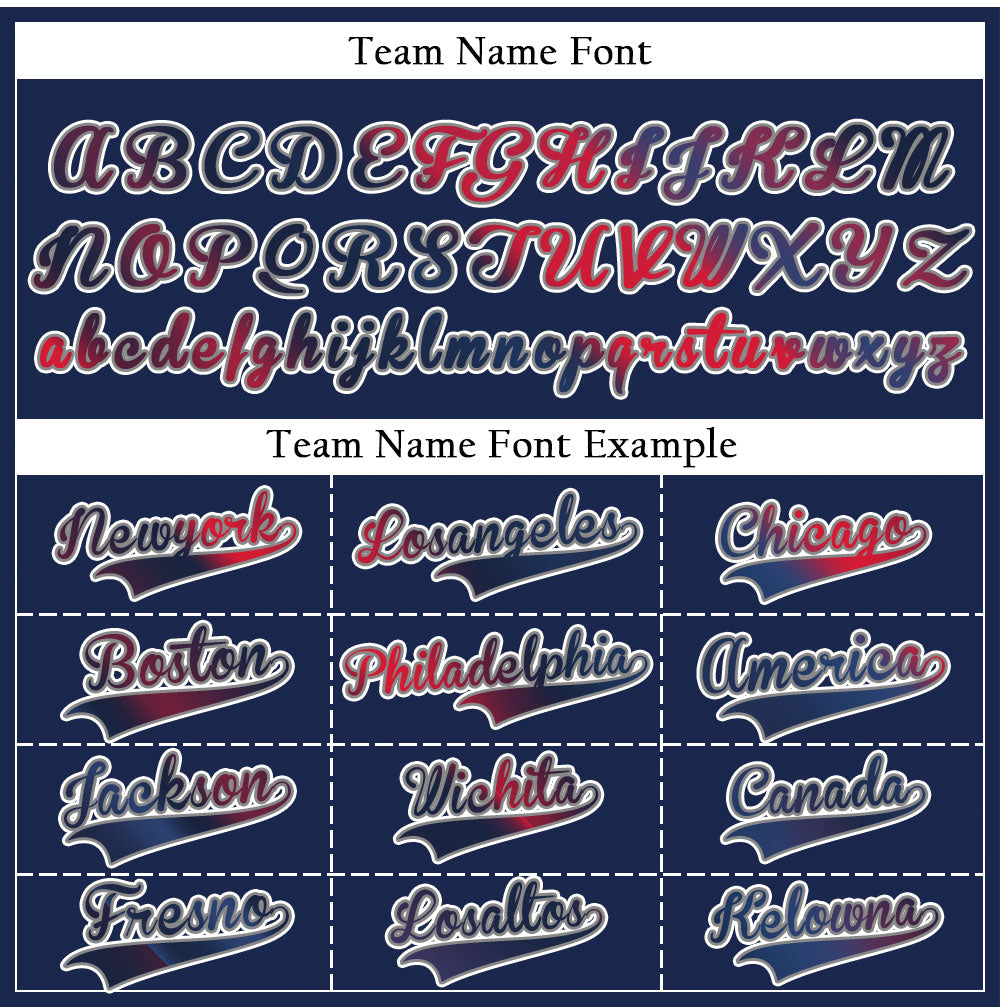 Custom Fuzzy Slash Red Blue Baseball Jersey