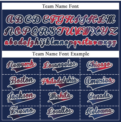 Custom Fuzzy Slash Red Blue Baseball Jersey