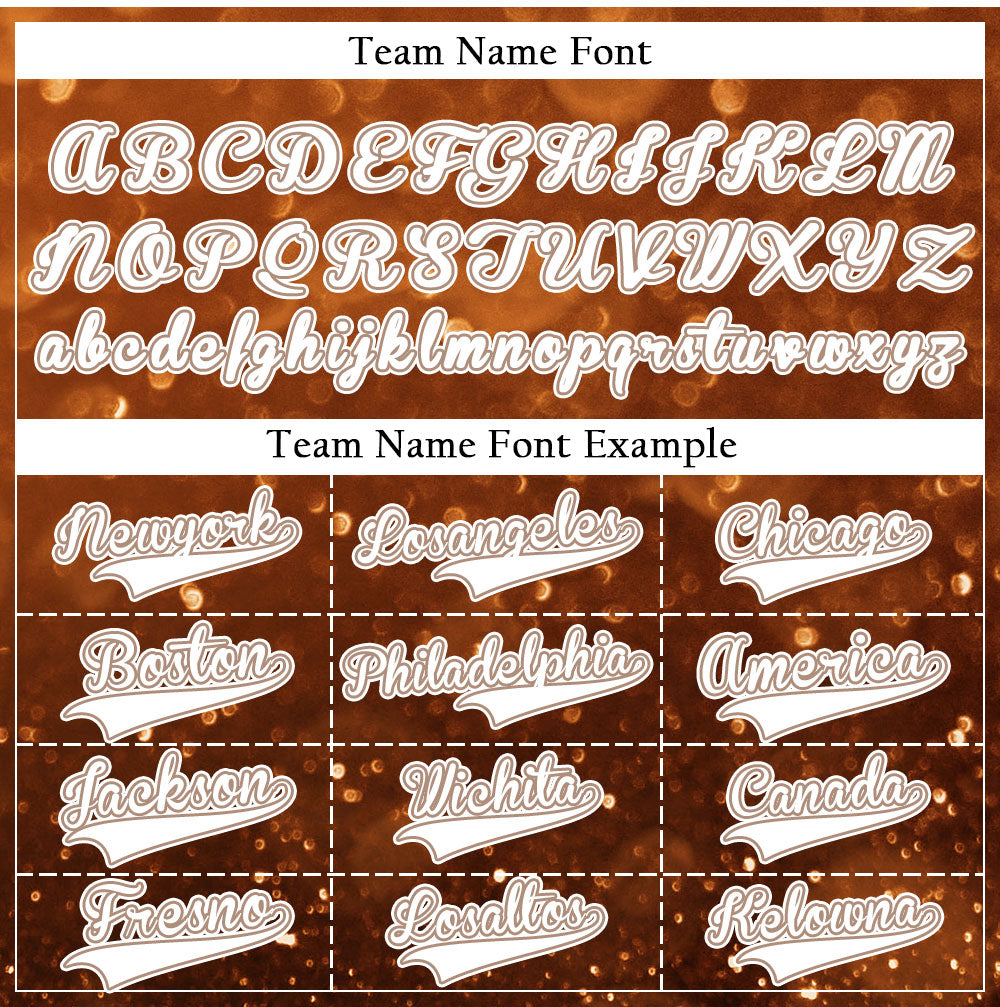 Custom Gold Brown Starry Sky Baseball Jersey