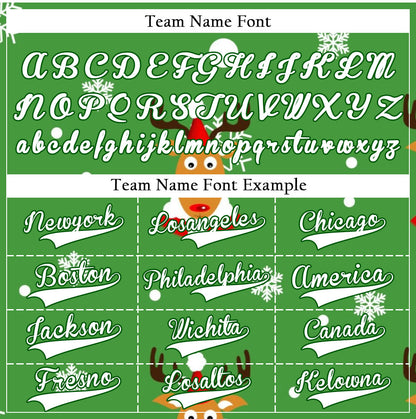 Custom Green Deer Baseball Jersey