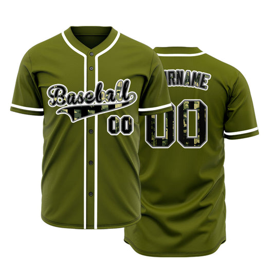 Custom Green Flag Dark Green Baseball Jersey