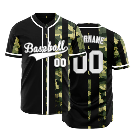 Custom Green Flag Half Baseball Jersey