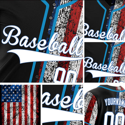 Custom Half Old Flag Baseball Jersey