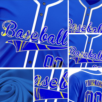 Custom Ink Green Blue Graffiti Baseball Jersey