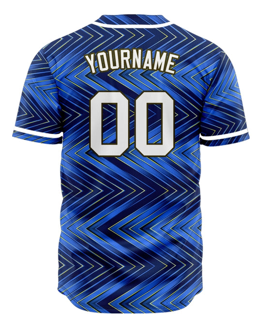 Custom Light Blue Corner Line Baseball Jersey