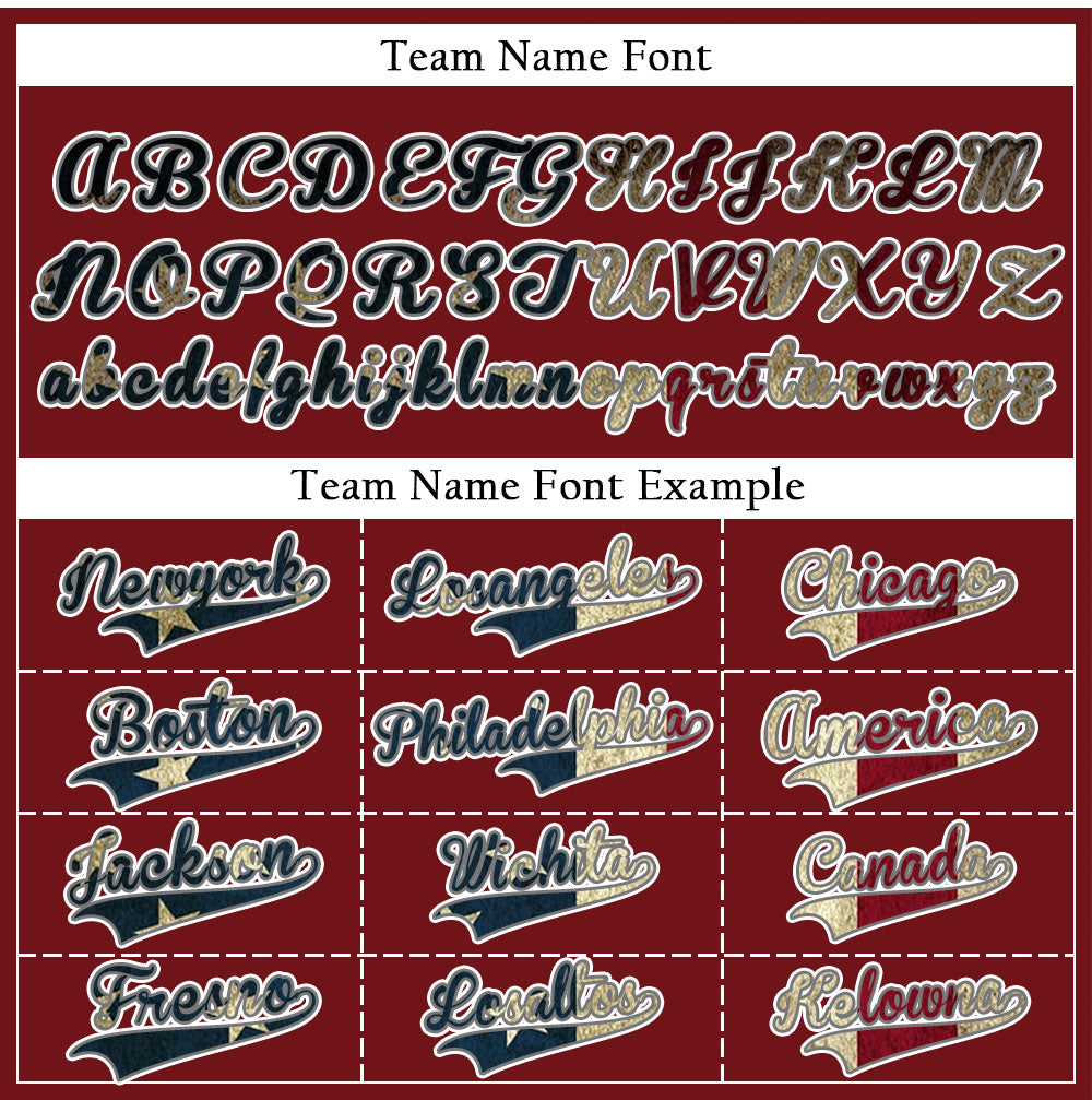 Custom Old Flag Red Baseball Jersey