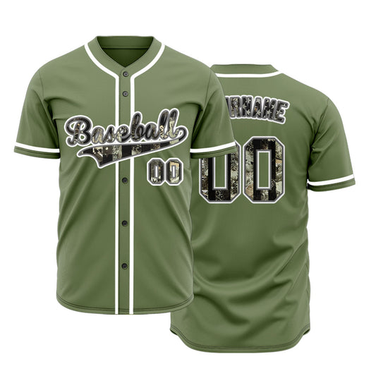Custom Old Green Flag Dark Green Baseball Jersey