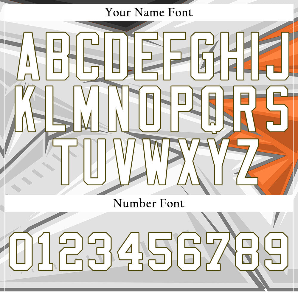 Custom Orange Black White Baseball Jersey