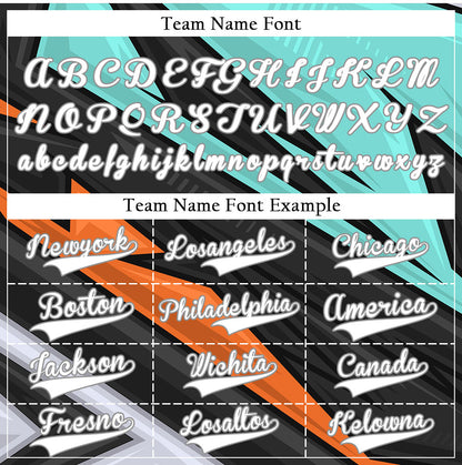 Custom Orange Blue Grey Lines Baseball Jersey
