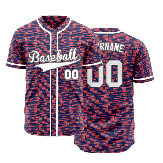 Custom Pink Purple Long Point Baseball Jersey