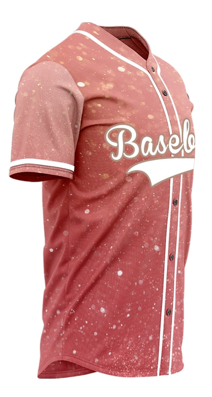 Custom Pink Starry Sky Baseball Jersey