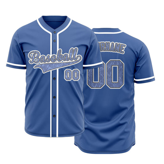 Custom Purple Grey Small Strip Baseball Jersey