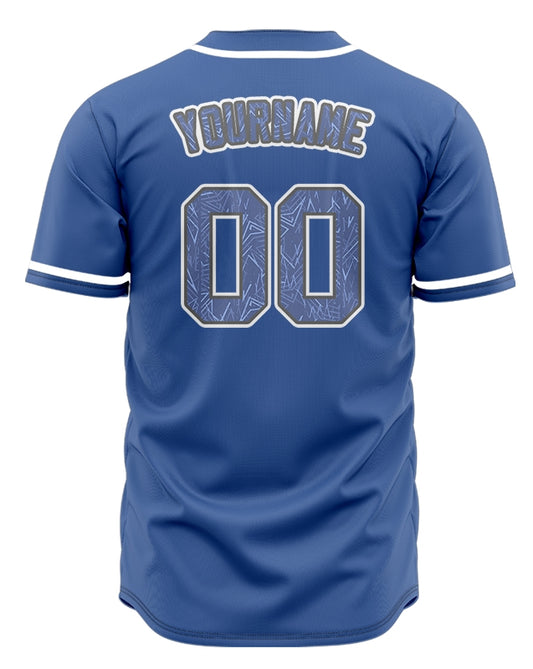 Custom Purple Grey Small Strip Baseball Jersey