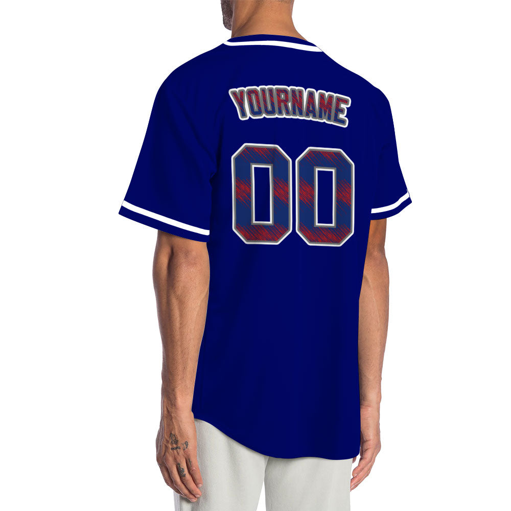 Custom Slash Purple Red Baseball Jersey