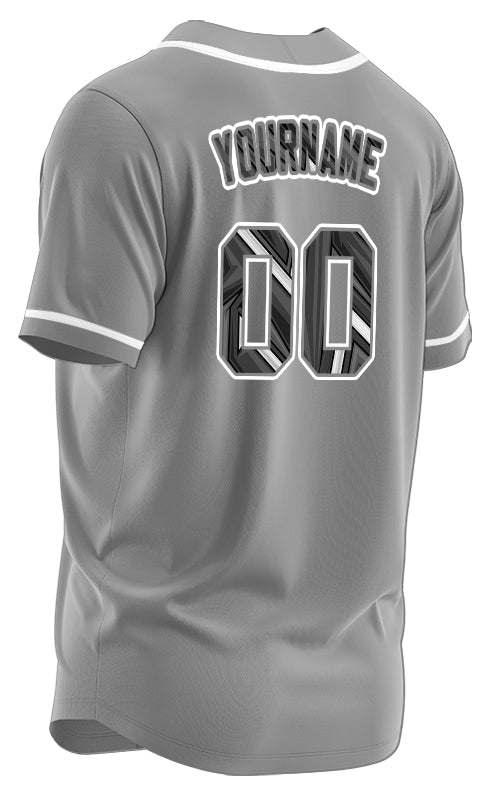 Custom Technology Dark Grey Baseball Jersey