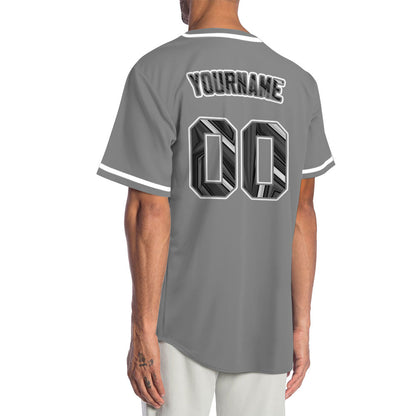 Custom Technology Dark Grey Baseball Jersey