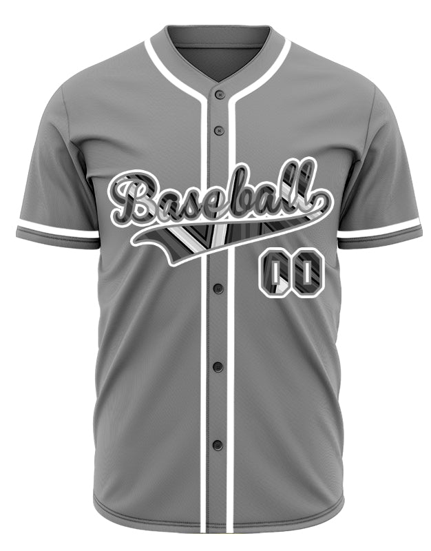 Custom Technology Dark Grey Baseball Jersey