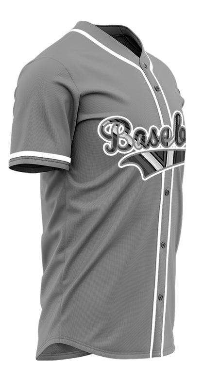 Custom Technology Dark Grey Baseball Jersey