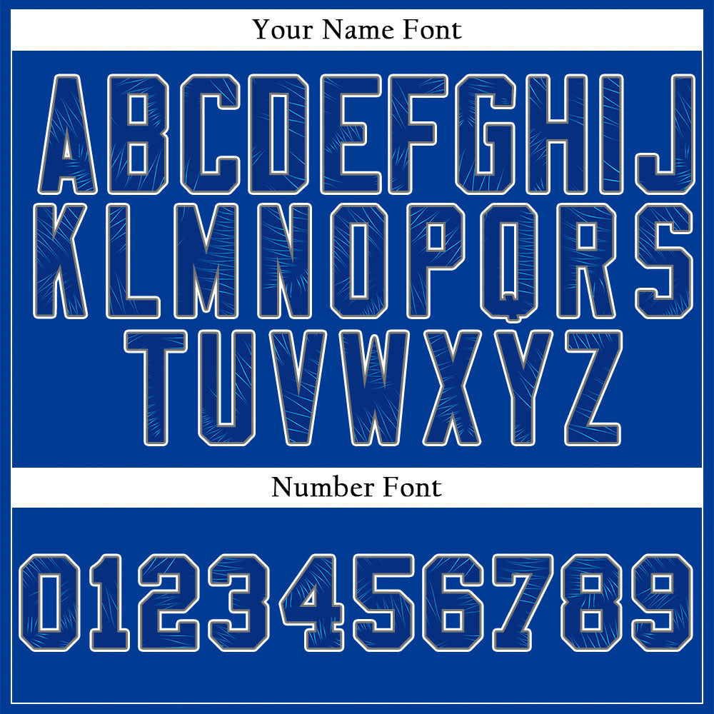 Custom Wave Blue Baseball Jersey