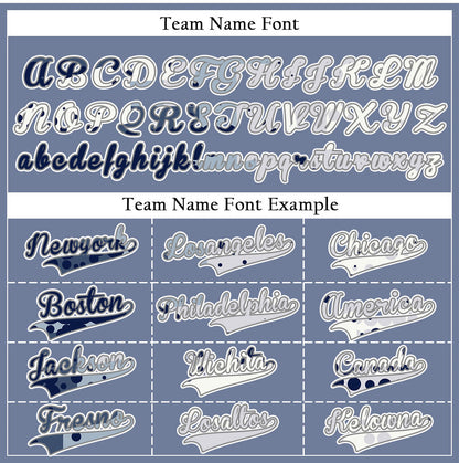 Custom White Blue Halftone Baseball Jersey