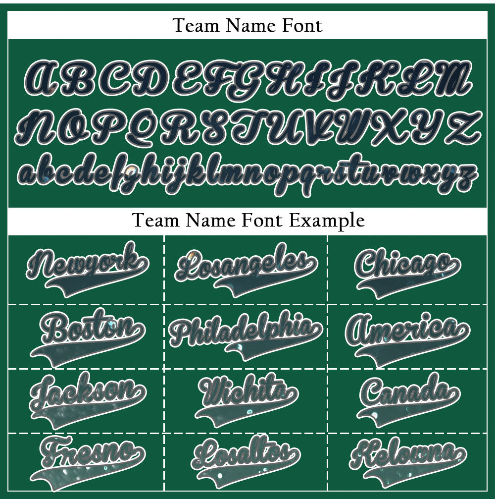 Custom White Dark Green Starry Sky Baseball Jersey