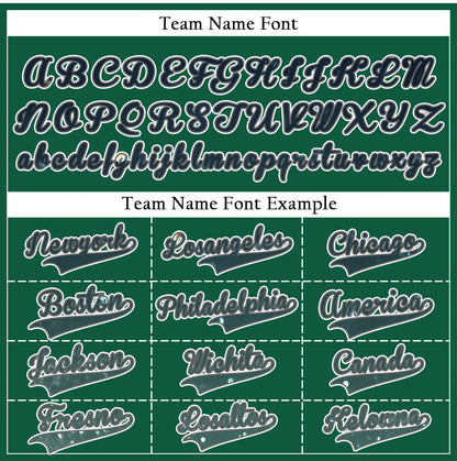 Custom White Dark Green Starry Sky Baseball Jersey