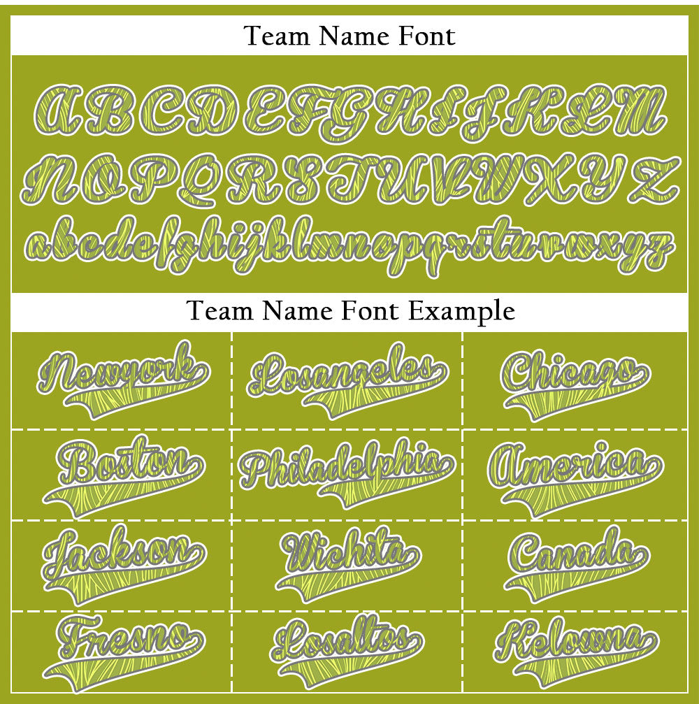 Custom Yellow Leaves Green Baseball Jersey