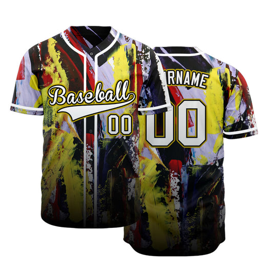 Custom Gradient Ink Baseball Jersey