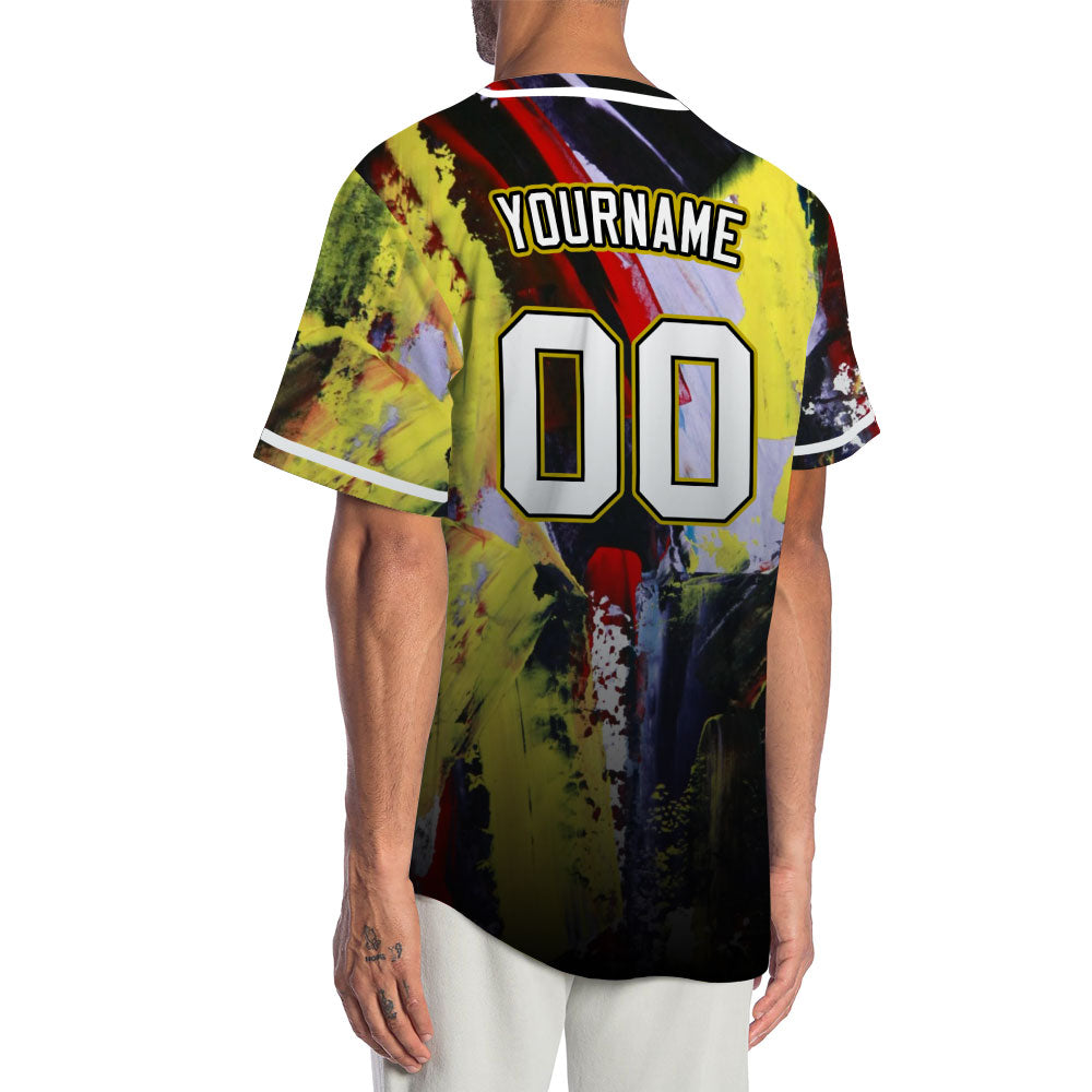 Custom Gradient Ink Baseball Jersey