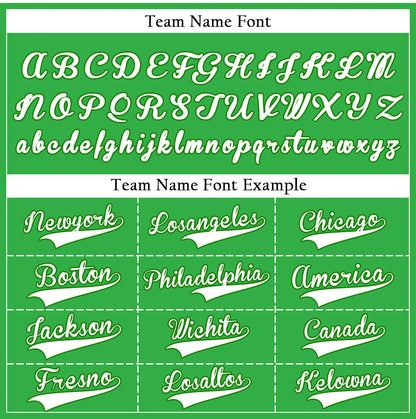 Custom Green And White Vertical Lines Baseball Jersey