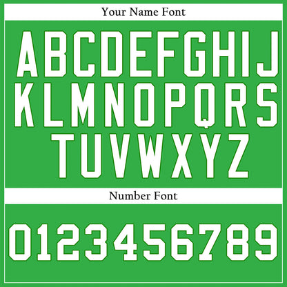 Custom Green And White Vertical Lines Baseball Jersey