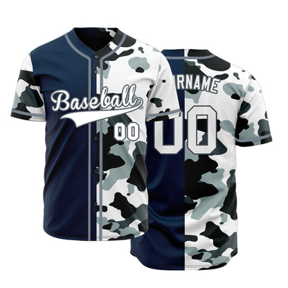 Custom Half White And Light Gray Baseball Jersey
