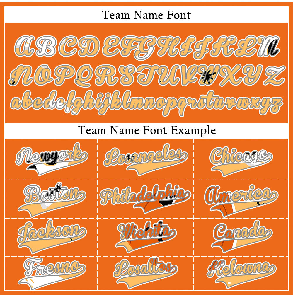 Halloween Orange Skull Baseball Jersey