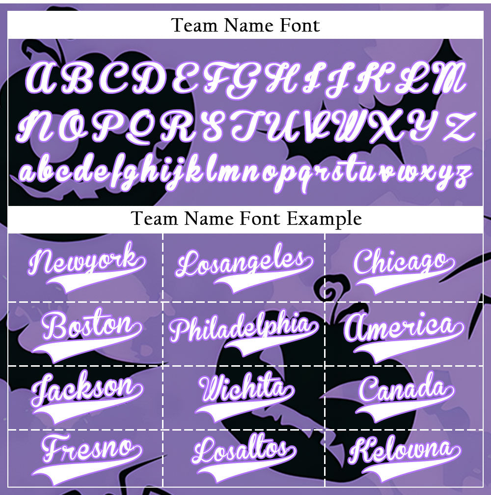 Halloween Purple Pumpkin Baseball Jersey