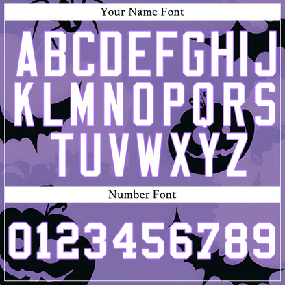 Halloween Purple Pumpkin Baseball Jersey