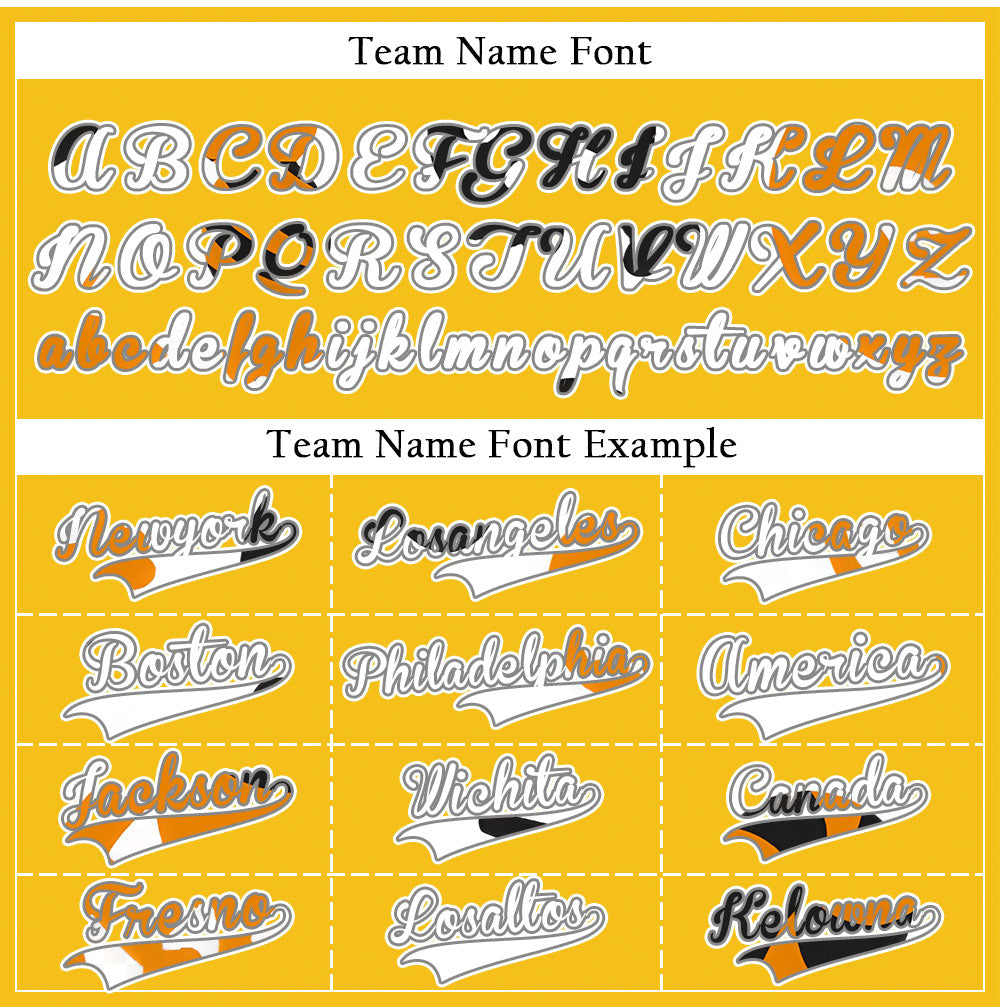 Halloween White Pumpkin Yellow Baseball Jersey