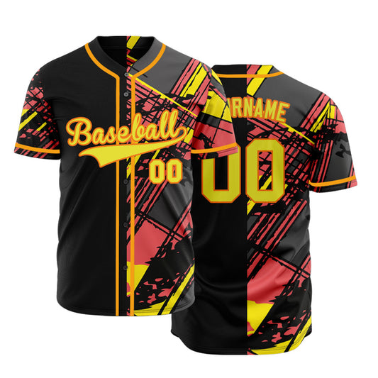 Custom Ink Yellow Baseball Jersey