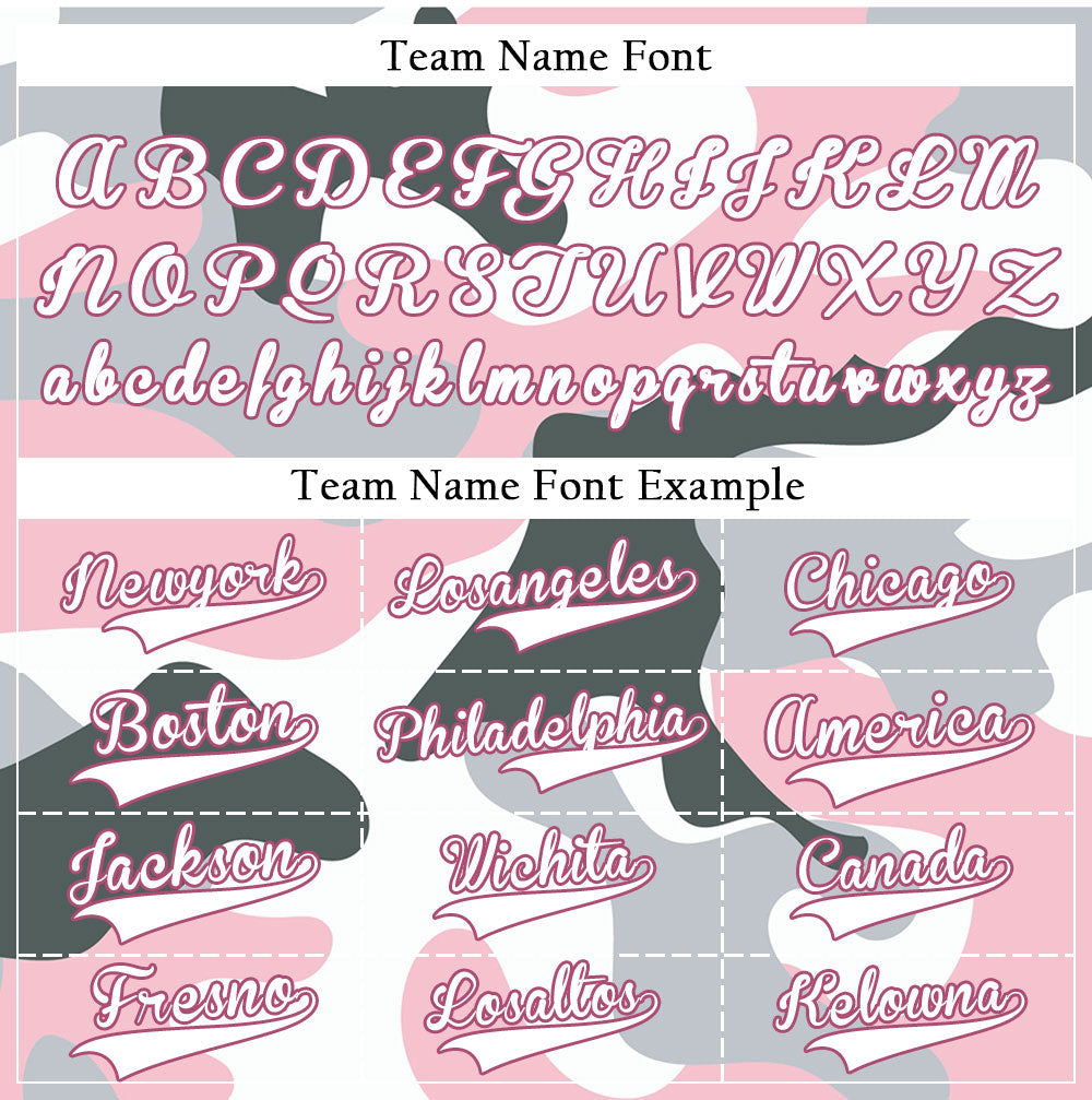Custom Pink And Light Gray Baseball Jersey