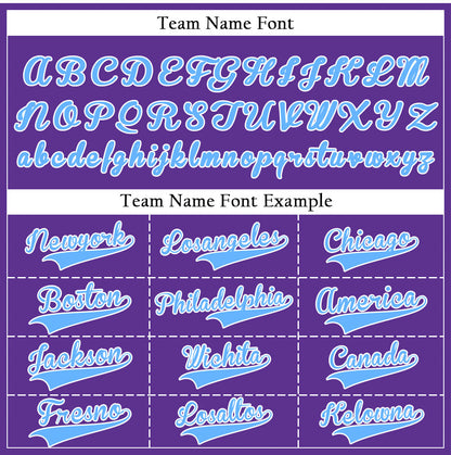 Custom Purple And Blue Lines Basaball Jersey