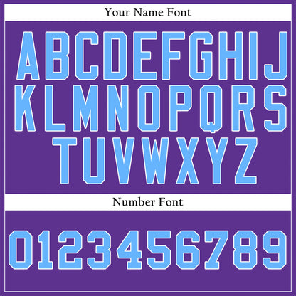 Custom Purple And Blue Lines Basaball Jersey