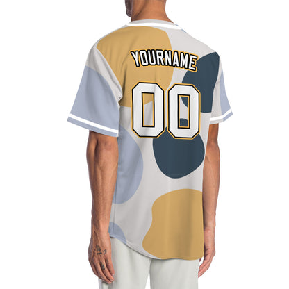 Custom White And Dark Grey Baseball Jersey