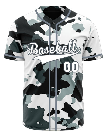 Custom White And Light Gray Baseball Jersey